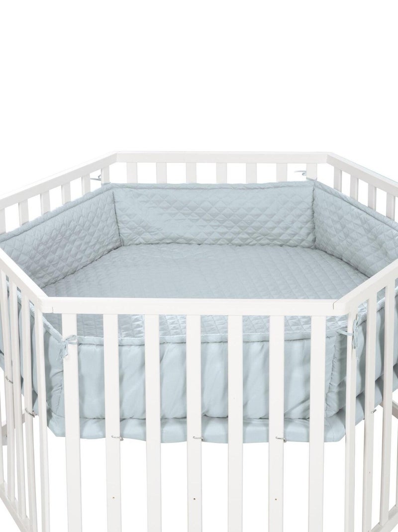 Tappeto per box esagonale impermeabile con bordi "Roba Style" Blu chiaro - Kiabi