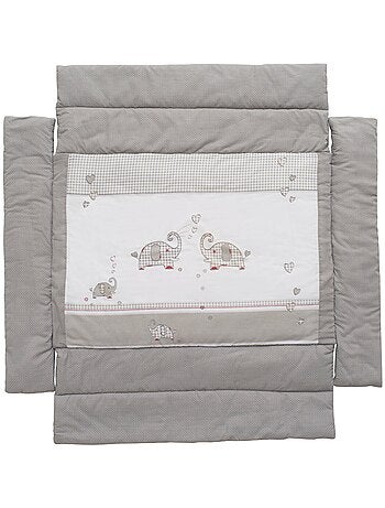 Tappeto per box universale con bordi – stampa elefanti – ROBA "Jumbotwins
