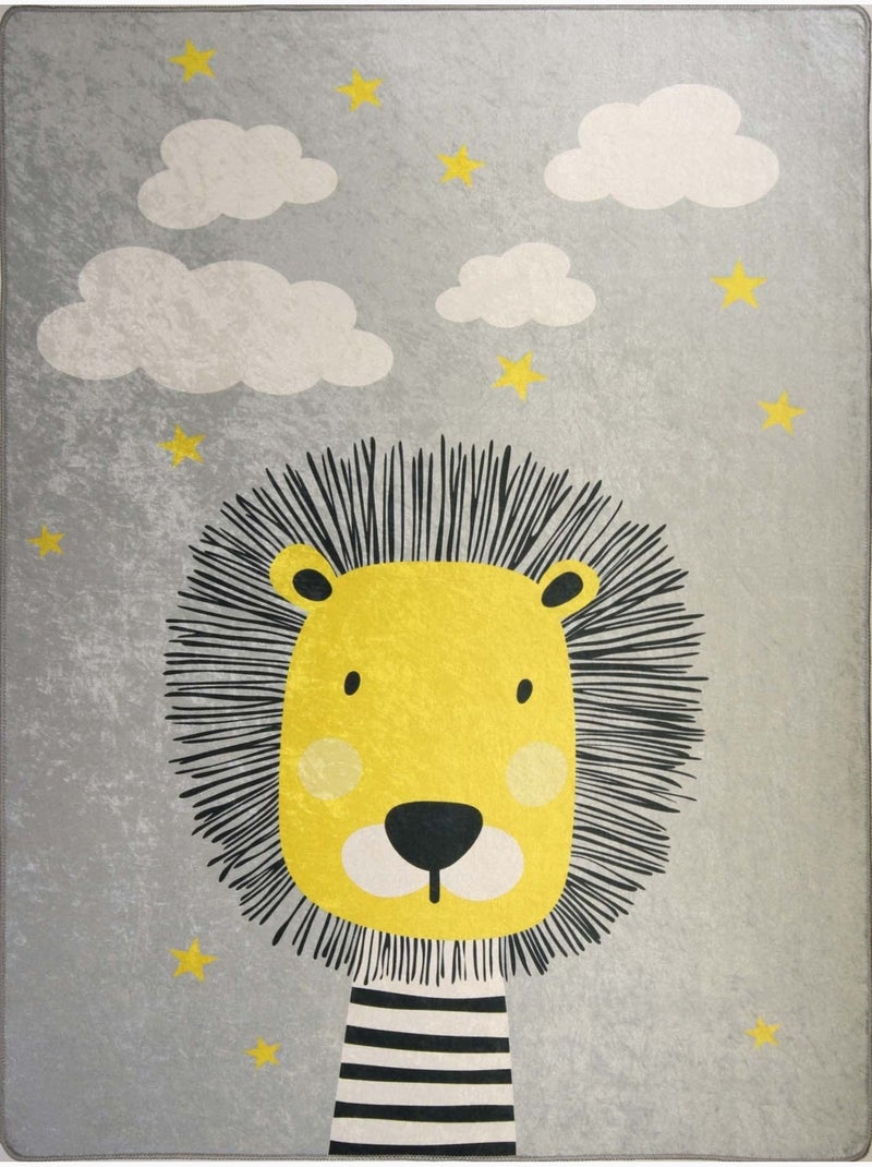 Tappeto per camera bambini Grigio - Kiabi