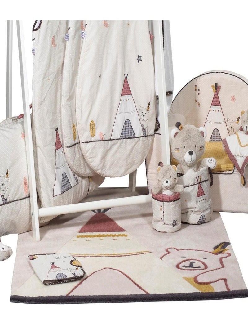 Tappeto per la cameretta dei bambini Tipi 130x90cm in acrilico - SAUTHON Beige - Kiabi