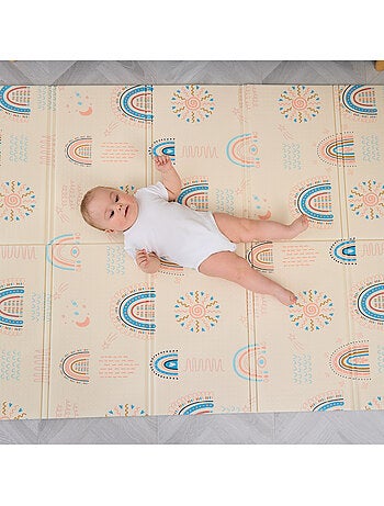 Tappeto gioco pieghevole schiuma, reversibile e impermeabile 200x180x1,5 FOX | SUPERBE BEBE