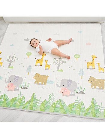 Tappeto gioco pieghevole schiuma, reversibile e impermeabile 200x180x1,5 FOX | SUPERBE BEBE