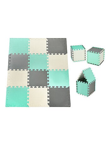 Tappeto puzzle in schiuma EVA 120x90 cm 1,2 cm con bordo e design educativo