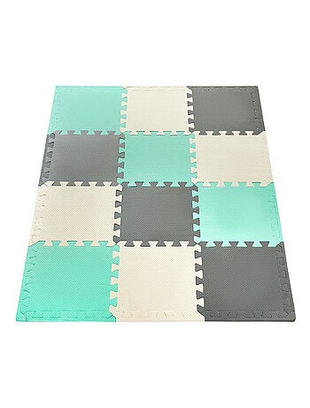 Tappeto puzzle in schiuma EVA 120x90 cm 1,2 cm con bordo e design educativo