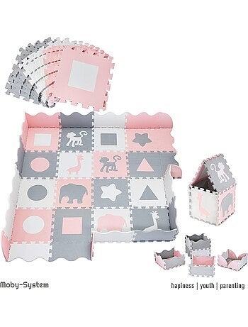 Tappeto puzzle in schiuma EVA 150x150 cm bebè bambini 16 pezzi educativo