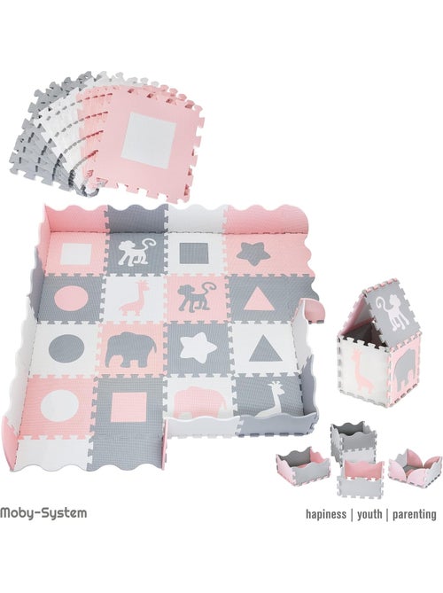 Tappeto puzzle in schiuma EVA 150x150 cm bebè bambini 16 pezzi educativo - Kiabi Tappeto puzzle in schiuma EVA 150x150 cm bebè bambini 16 pezzi educativo - Kiabi