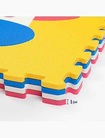 Tappeto puzzle per animali 4 pezzi in gommapiuma c'baby