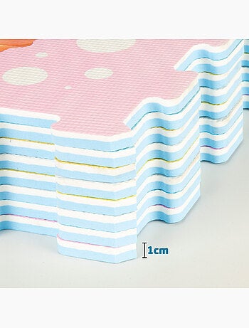 Tappeto puzzle unicorno bambino 8 pezzi gomma eva c'baby
