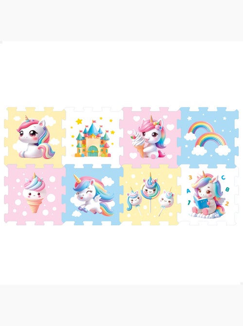 Tappeto puzzle unicorno bambino 8 pezzi gomma eva c'baby - Kiabi Tappeto puzzle unicorno bambino 8 pezzi gomma eva c'baby - Kiabi