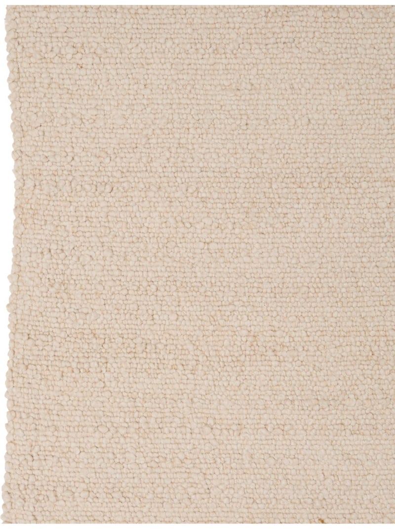 Tappeto rettangolare effetto lana Beige - Kiabi