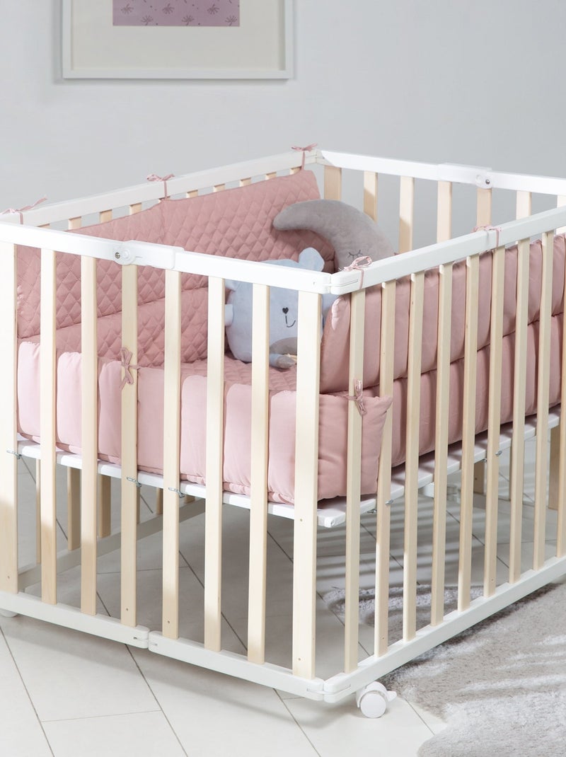 Tappeto rettangolare per box con bordi – impermeabile – "Roba Style" Rosa pastello - Kiabi