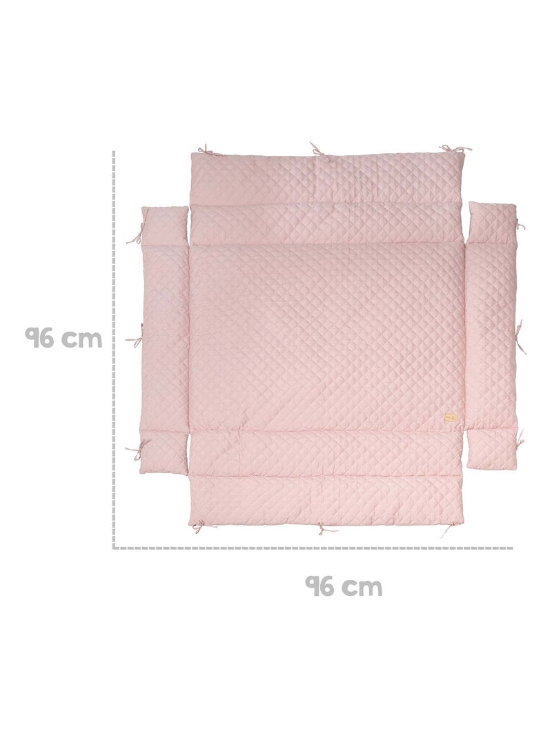 Tappeto rettangolare per box con bordi – impermeabile – "Roba Style" Rosa pastello - Kiabi