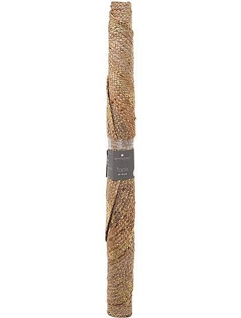Tappeto shine in iuta dorata d115cm