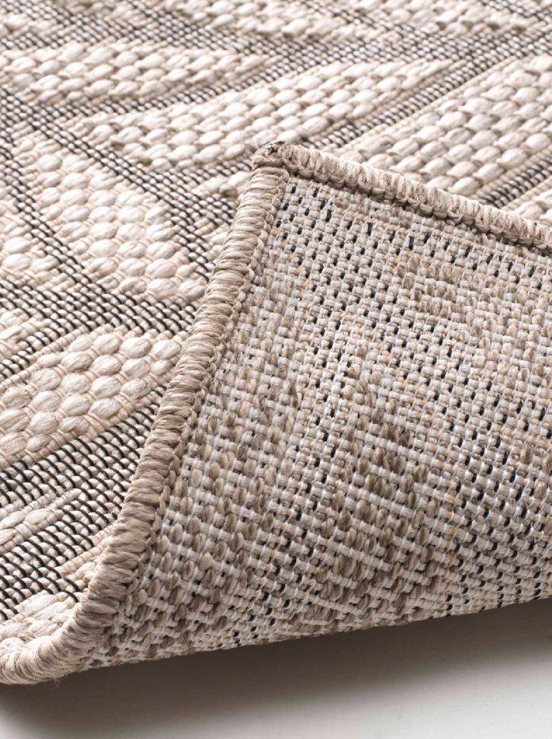 Tappeto tessuto a foglie Beige chiaro - Kiabi