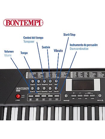 Tastiera digitale con tastiera 61 tasti bontempi