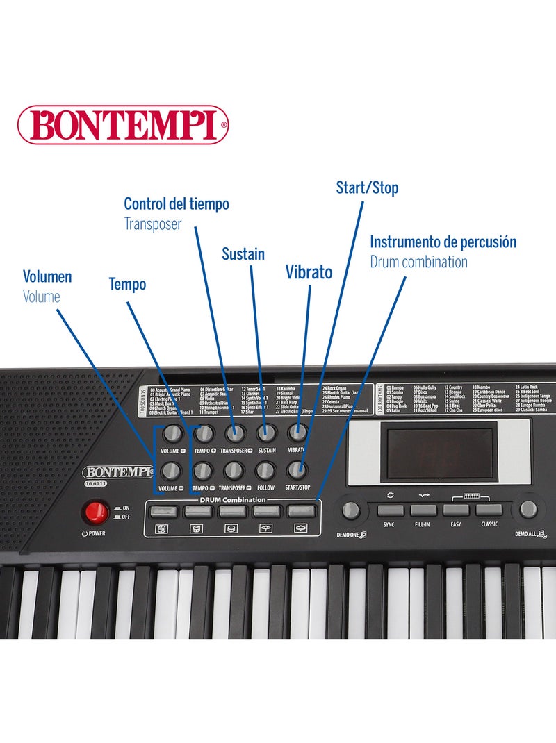 Tastiera digitale con tastiera 61 tasti bontempi N/D - Kiabi
