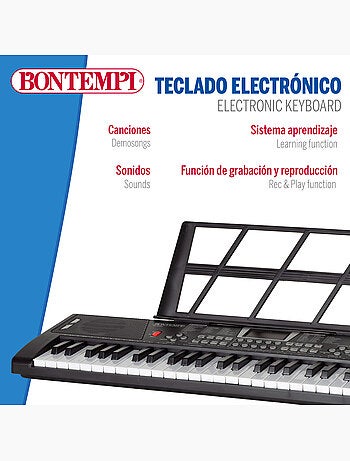 Tastiera digitale con tastiera e gambe 54 tasti bontempi
