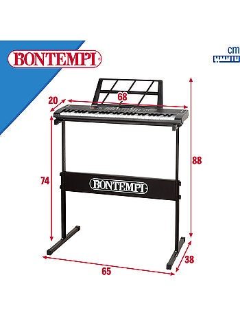Tastiera digitale con tastiera e gambe 54 tasti bontempi