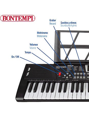 Tastiera digitale con tastiera e gambe 54 tasti bontempi