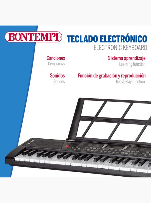 Tastiera digitale con tastiera e gambe 54 tasti bontempi - Kiabi