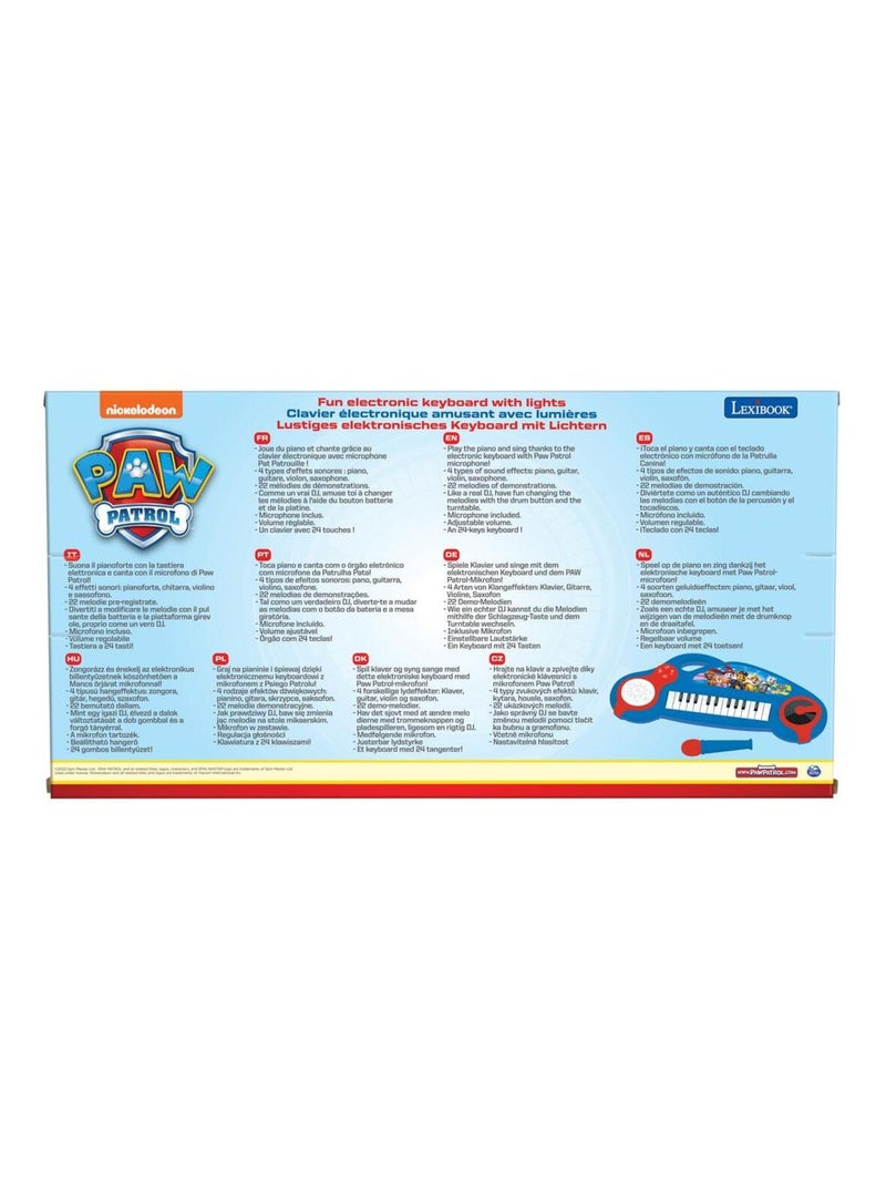 Tastiera elettronica divertente con luci di Paw Patrol Blu - Kiabi
