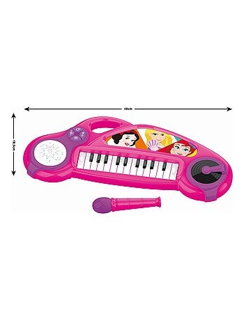 Tastiera elettronica divertente Disney principessa con luci