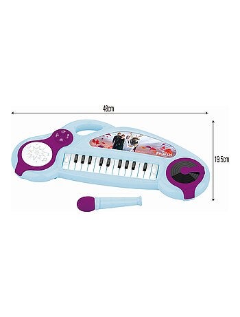 Tastiera elettronica divertente Frozen con luci
