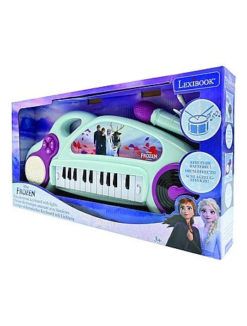 Tastiera elettronica divertente Frozen con luci