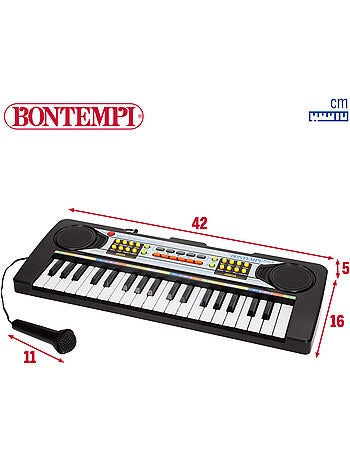 Tastiera elettronica per pianoforte con microfono 37 tasti per bambini bontempi