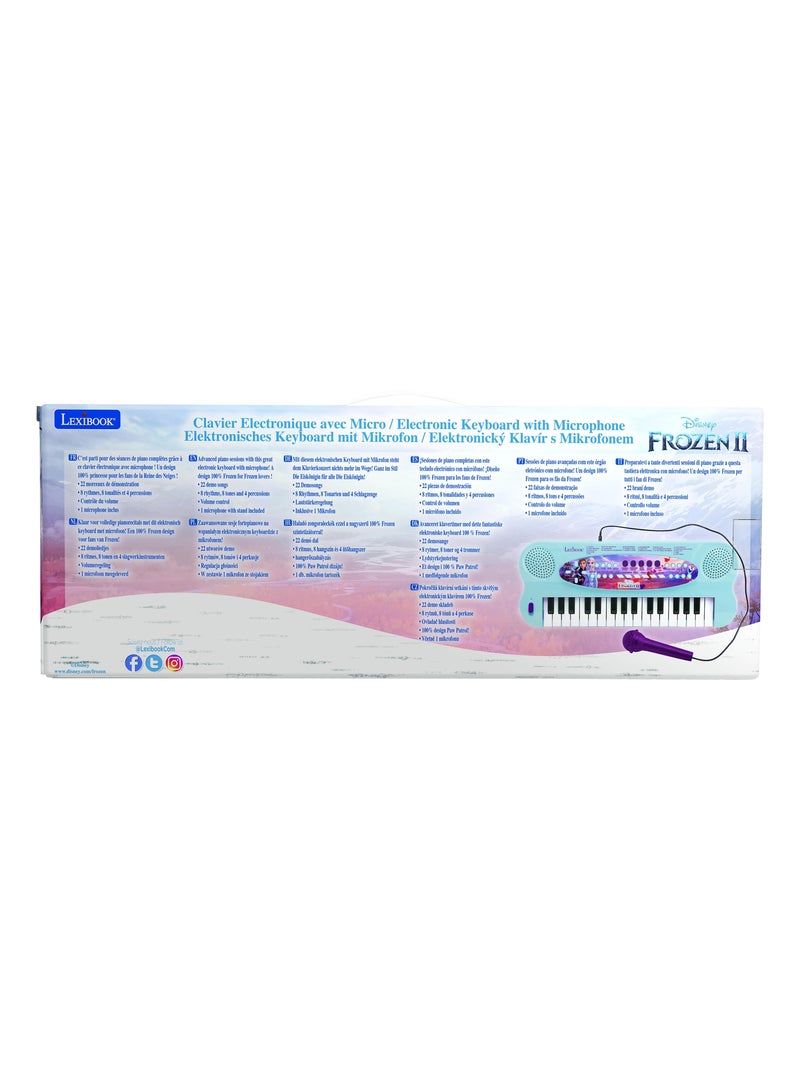 Tastiera per pianoforte elettronico Frozen con microfono (32 tasti) Blu - Kiabi
