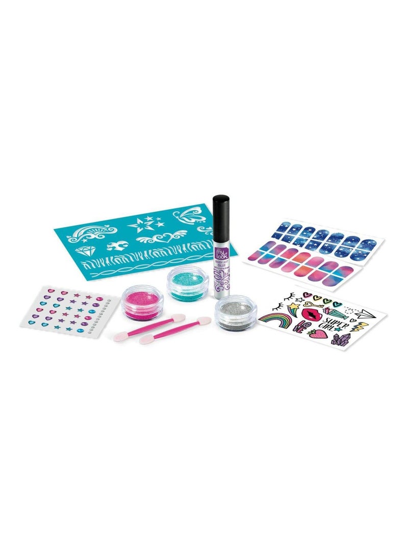 Tatuaggi e unghie scintillanti Multicolore - Kiabi