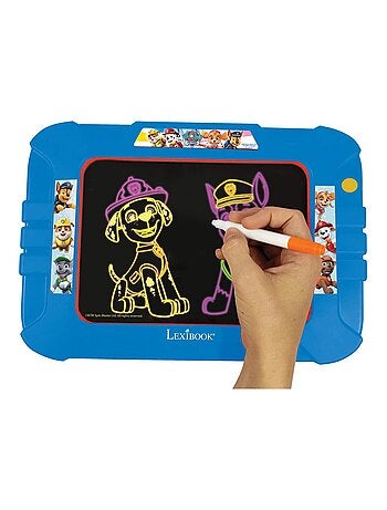 Tavola da disegno luminosa al neon di Paw Patrol con penne e modelli