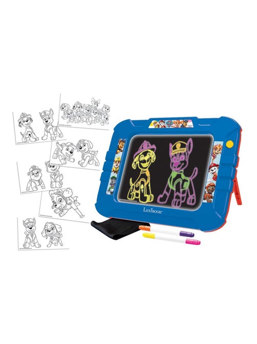 Tavola da disegno luminosa al neon di Paw Patrol con penne e modelli - Kiabi