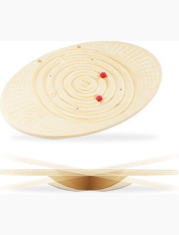 Tavola equilibrio in legno labirinto palline bambini adulti coordinazione