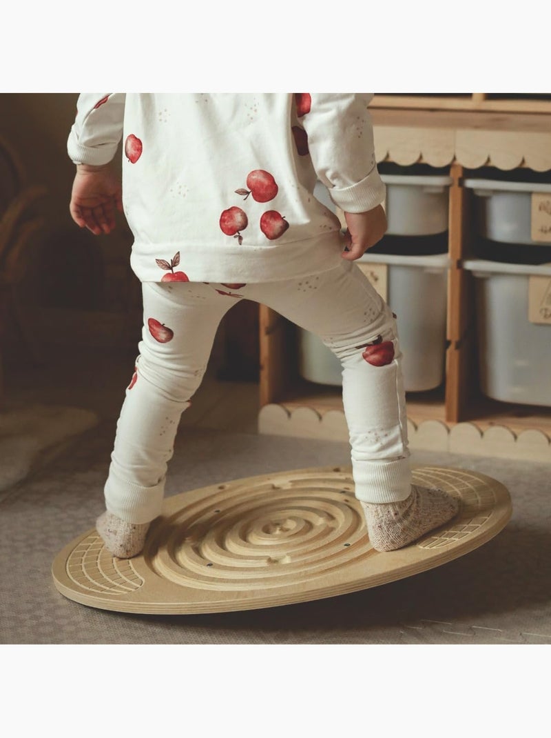 Tavola equilibrio in legno labirinto palline bambini adulti coordinazione N/D - Kiabi
