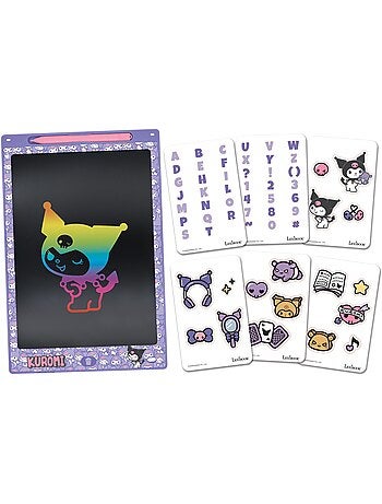 Tavoletta da scrittura e-ink Kuromi 11’’ multicolore con stencil