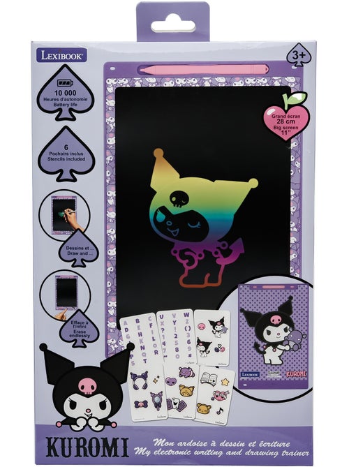 Tavoletta da scrittura e-ink Kuromi 11’’ multicolore con stencil - Kiabi Tavoletta da scrittura e-ink Kuromi 11’’ multicolore con stencil - Kiabi