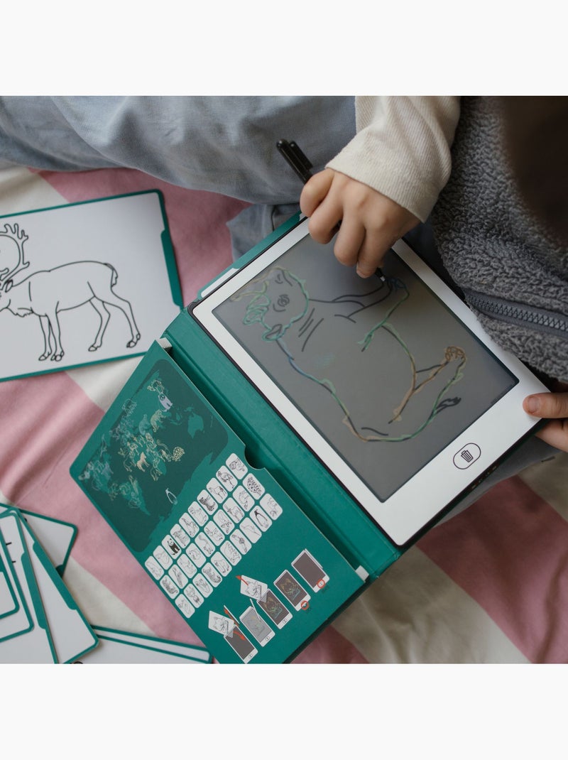 Tavoletta lcd da disegno per bambini kidydraw mini | kidywolf | kidywolf Verde - Kiabi