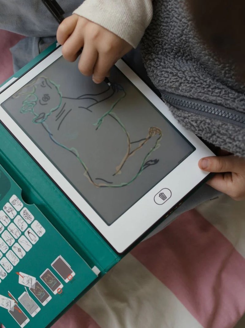 Tavoletta lcd da disegno per bambini kidydraw mini | kidywolf | kidywolf Verde - Kiabi