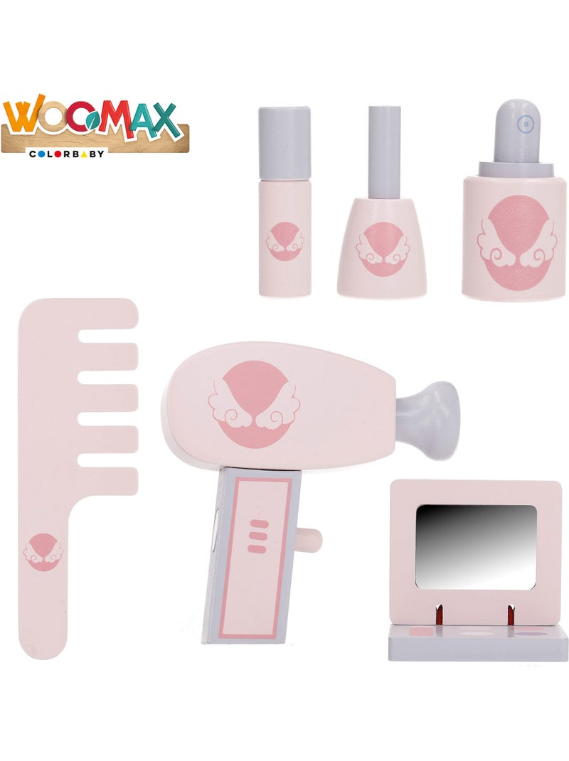 Tavolino da toilette in legno con sgabello e accessori WOOMAX N/D - Kiabi