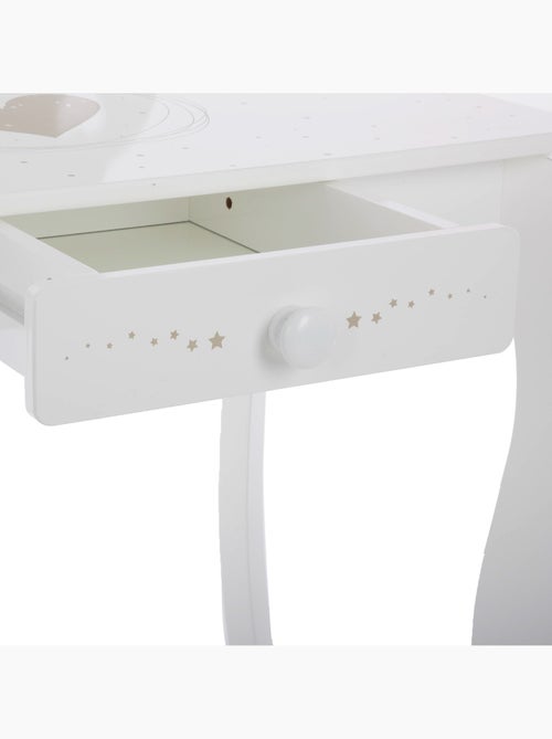 Tavolino e sgabello per bambini demoiselle bianco l71,5 cm - Kiabi Tavolino e sgabello per bambini demoiselle bianco l71,5 cm - Kiabi