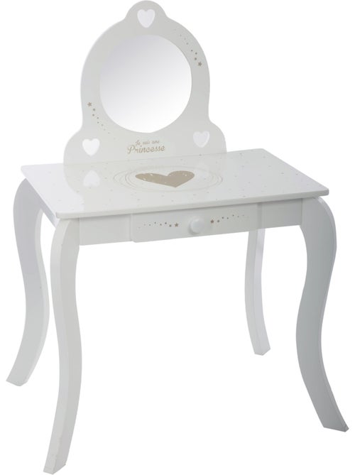 Tavolino e sgabello per bambini demoiselle bianco l71,5 cm - Kiabi Tavolino e sgabello per bambini demoiselle bianco l71,5 cm - Kiabi