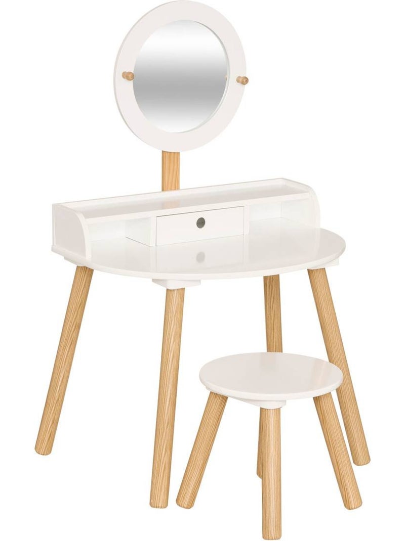 Tavolino per bambini bella bianco l60,7xp42xh89,2cm Bianco - Kiabi