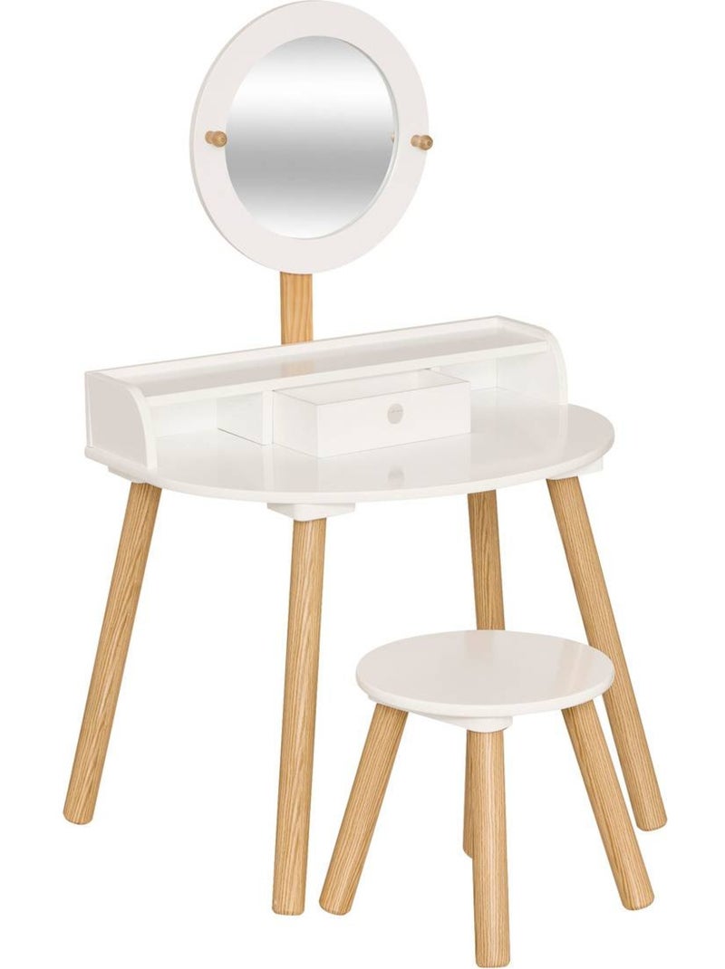 Tavolino per bambini bella bianco l60,7xp42xh89,2cm Bianco - Kiabi
