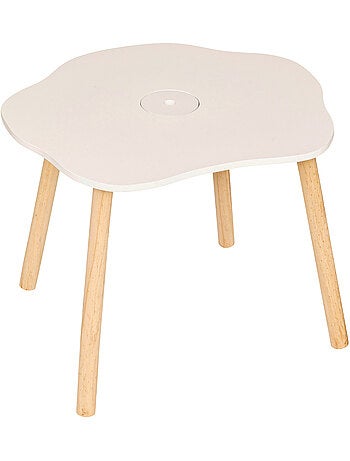 Tavolino per bambini douceur bianco 54x42cm