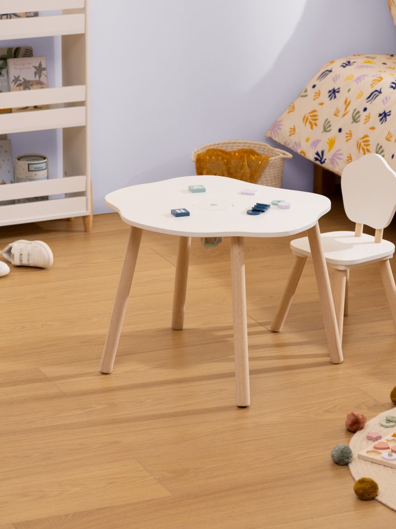 Tavolino per bambini douceur bianco 54x42cm Bianco - Kiabi