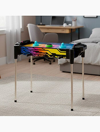 Tavolo air hockey 2 in 1 e calcio balilla al neon cb games