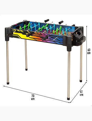 Tavolo air hockey 2 in 1 e calcio balilla al neon cb games