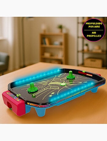 Tavolo da air hockey al neon con luci cb games