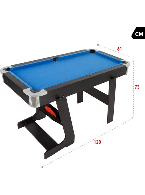 Tavolo da biliardo e ping pong pieghevole 120x61x73 cm cb games - Kiabi